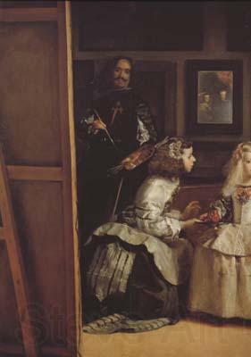 Diego Velazquez Velazquez et la Famille royale ou Les Menines (detail) (df02) Norge oil painting art
